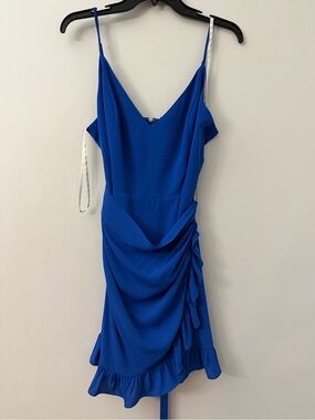 Lilly Pulitzer Alisa Lilleeze Ruffle Wrap Dress Borealis Blue 14